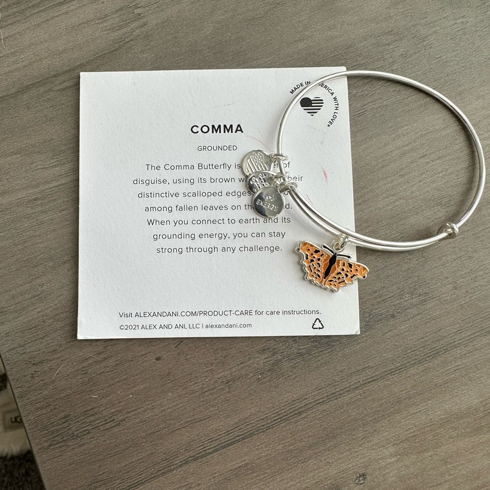Alex and Ani “Comma” Butterfly Bangle